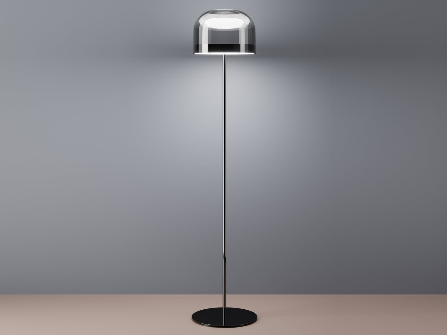 Lámpara de pie Glass Hood